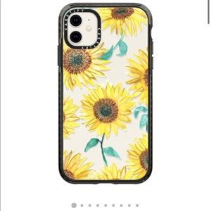 IPHONE 11 CASETIFY SUNFLOWER IMPACT CASE LIKE NEW!